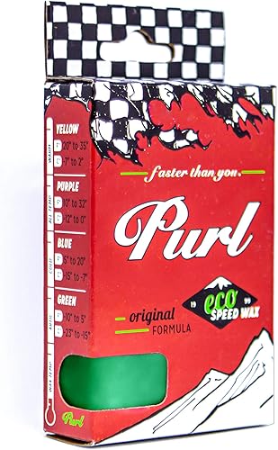 PURL - Cera de esquí y snowboard - No tóxica - Biodegradable - Sin fluoros