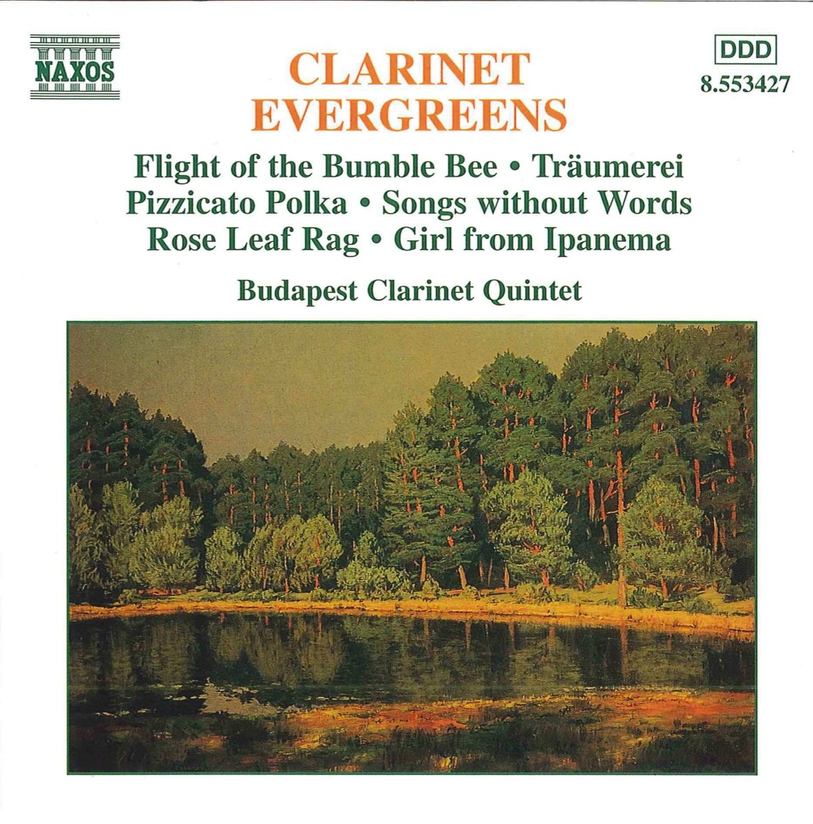 (JU983) Budapest Clarinet Quintet, Clarinet Evergreens - 1997 CD