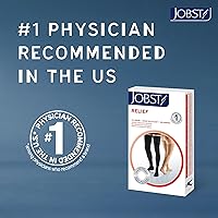 Vista 5 de JOBST Relief - Medias de compresión de 20-30 mmHg, hasta la rodilla, punta abierta, calcetines de compresión para mujereshombres para piernas