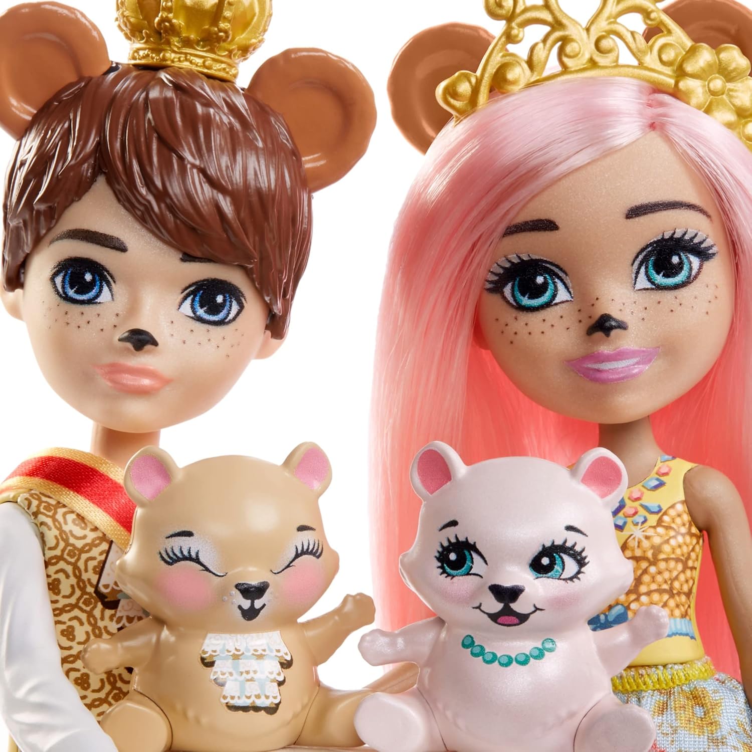 Enchantimals GYJ07 - Bears 2 Pack with Braylee Bear & Bannon Bear Dolls (approx. 6") and 2 Animals, Toys for Children 4+ Years - Image 4