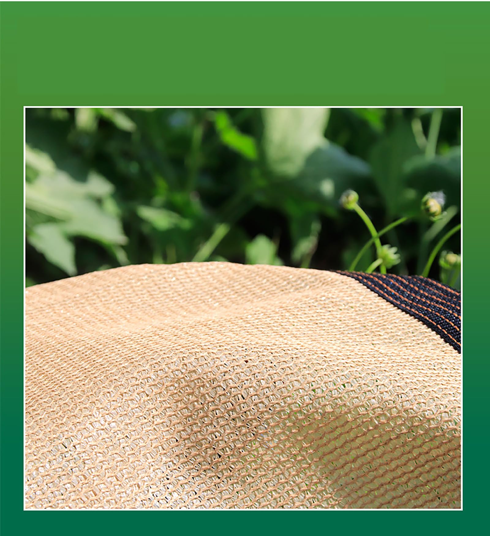 Rete parasole da giardino resistente ai raggi UV, 6 x 15 m / 19.7x49.2ft, traspirante, con occhielli, ideale per patio, piscina e tende da giardino