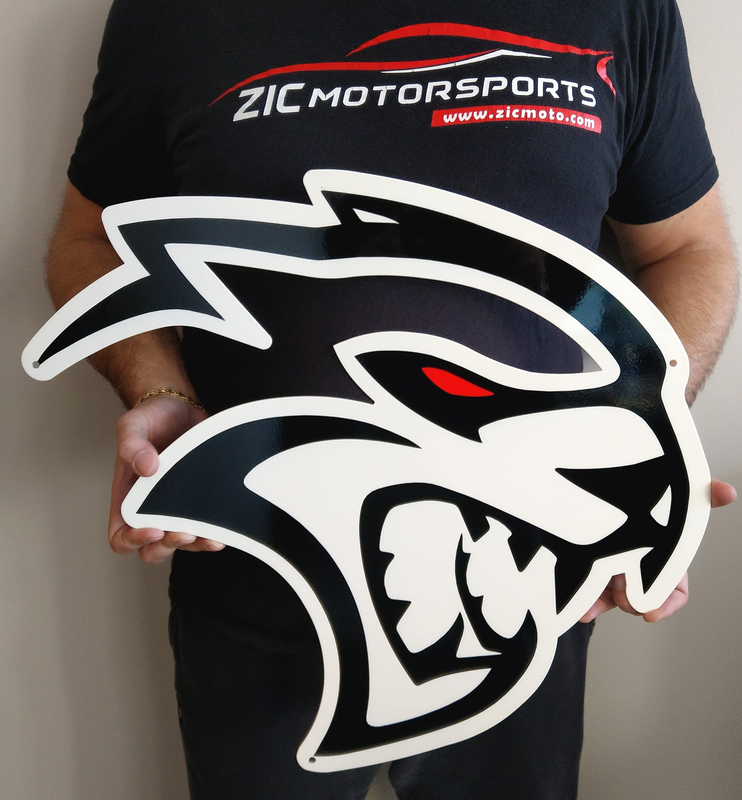 Amazon.com: ZIC Motorsports Dodge Hellcat Red Eye Steel Sign