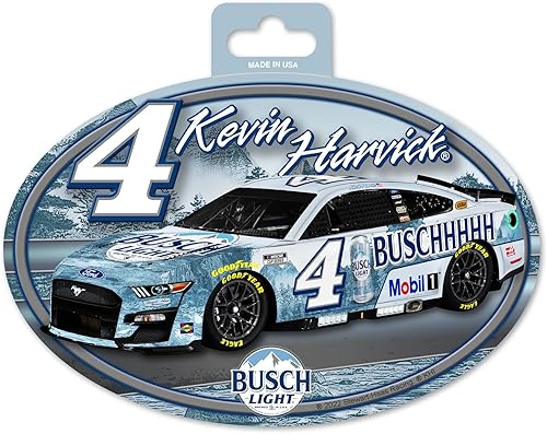 Rico Industries NASCAR Racing Colored Oval Sticker