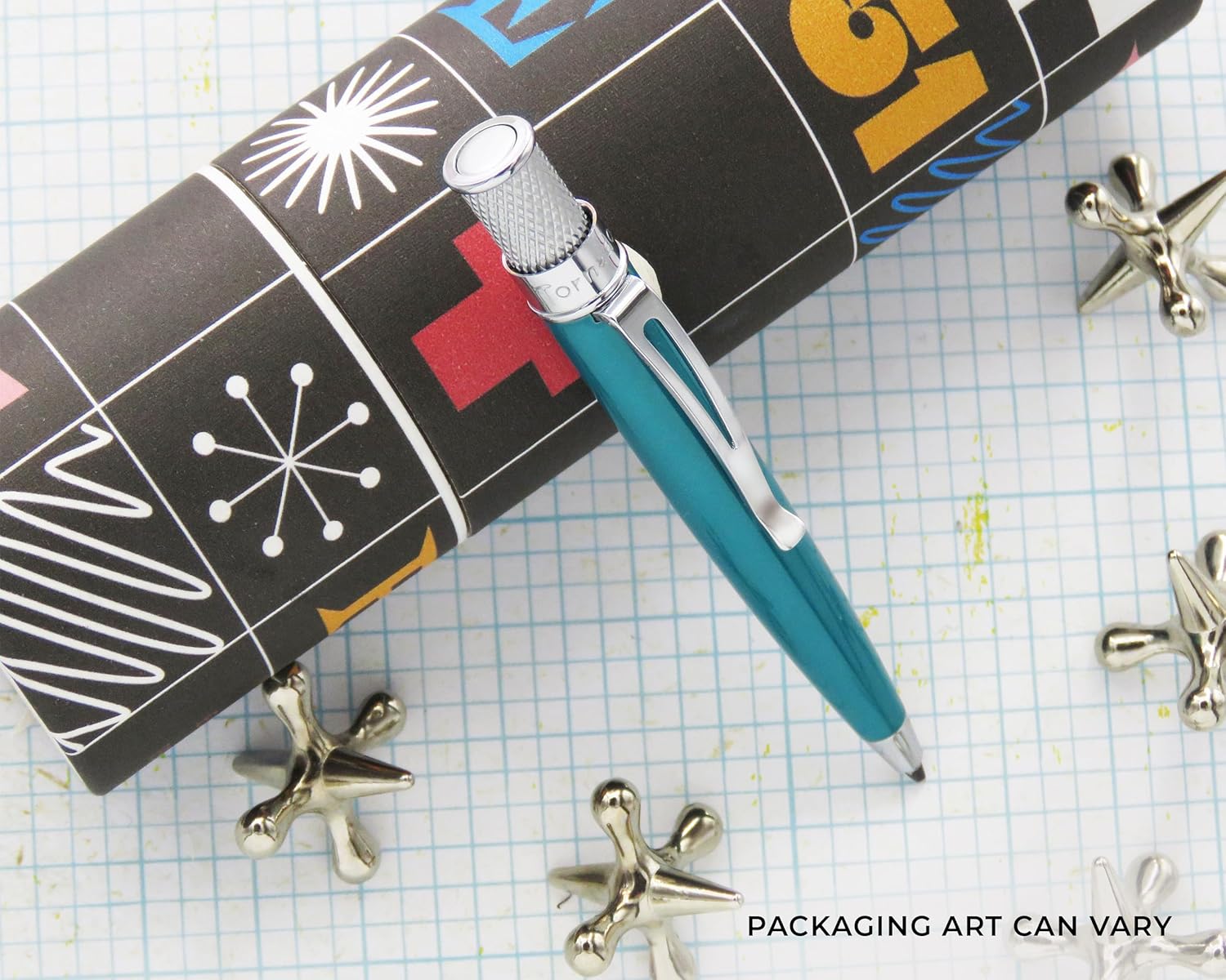 Retro 51 Tornado™ Elite Compact - Turquoise Ballpoint Mini Pen