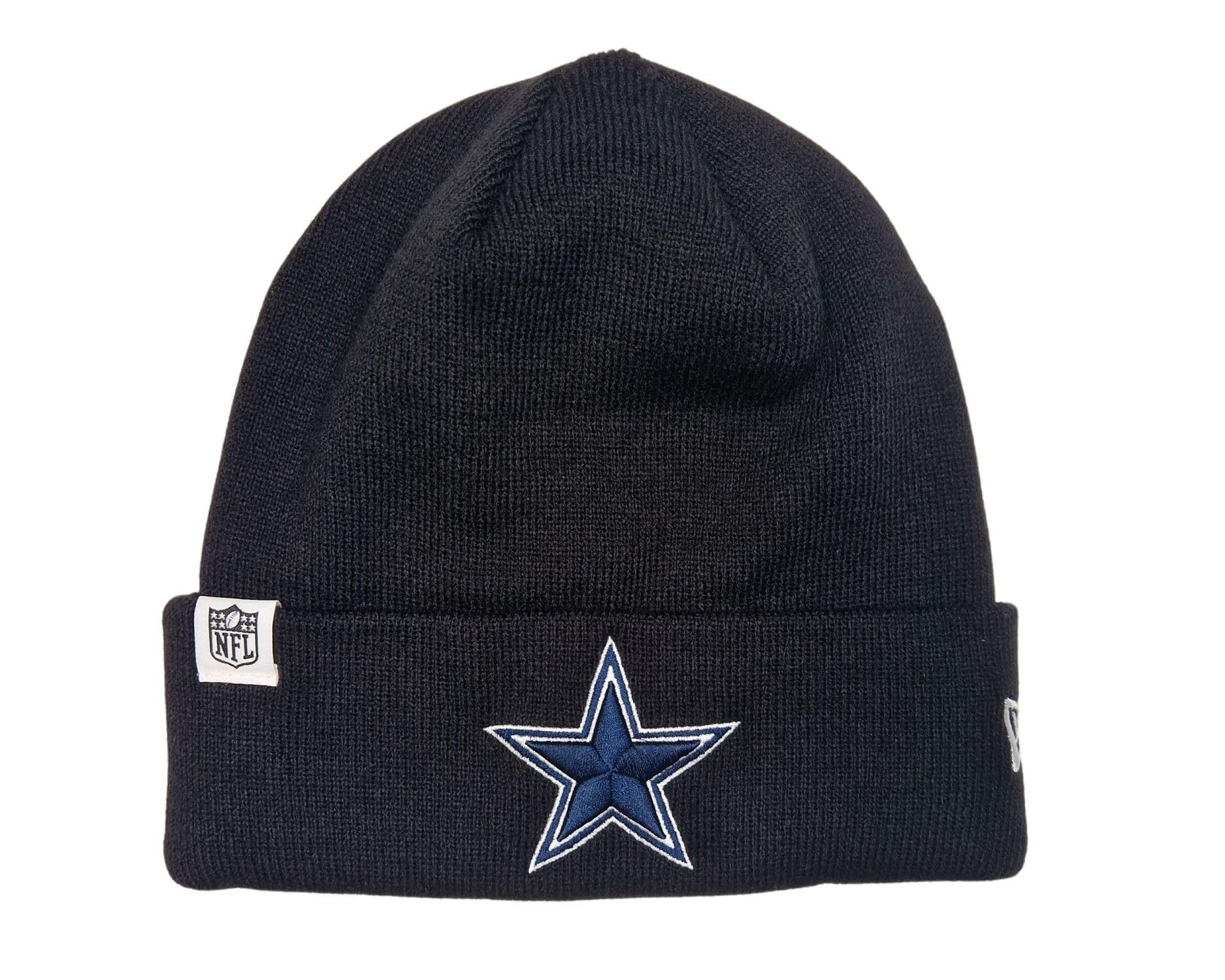 New Era Dallas Cowboys NFL Loop Label Knit Black Beanie