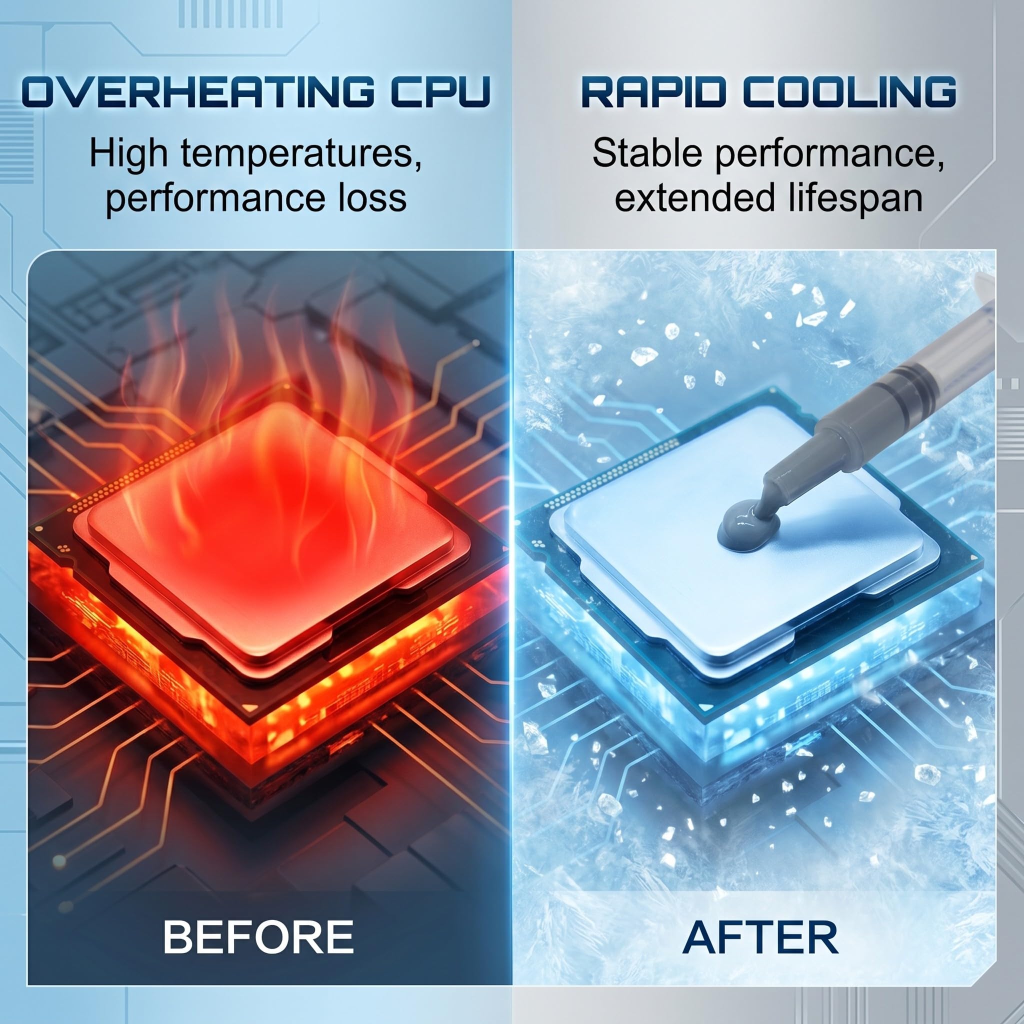 20 Pezzi Pasta Termica CPU Alte Prestazioni, Pasta Termoconduttiva Grigia per Processore, PC, Laptop, GPU, Scheda Video e, Thermal Paste per Dissipatore di Calore
