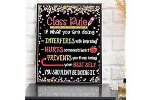 Class Rule Poster | One Rule Classroom | Personalized Rules For Classroom Poster
