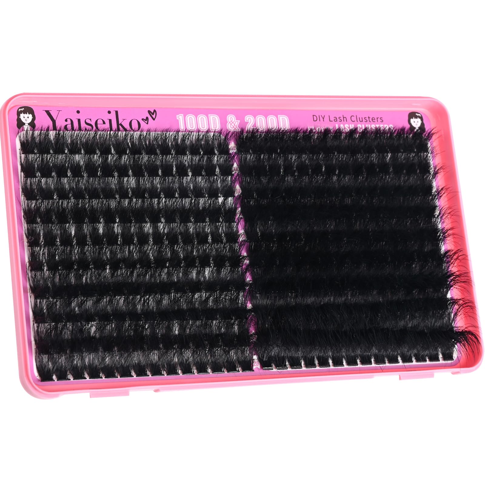 Yaiseiko Fluffy Lash Clusters - 300D Volume Eyelashes -15