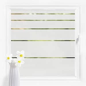 Bilderwelten Fensterfolie Sichtschutz Streifen Muster 60 x 80 cm