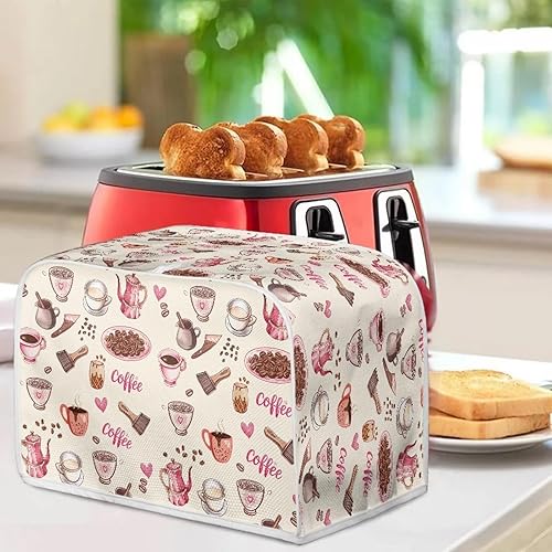 Vista 21 de Cubierta para tostadora de cocina, protector para hornear se adapta a la mayoría de tostadoras estándar de 4 rebanadas, mantiene la tostadora libre
