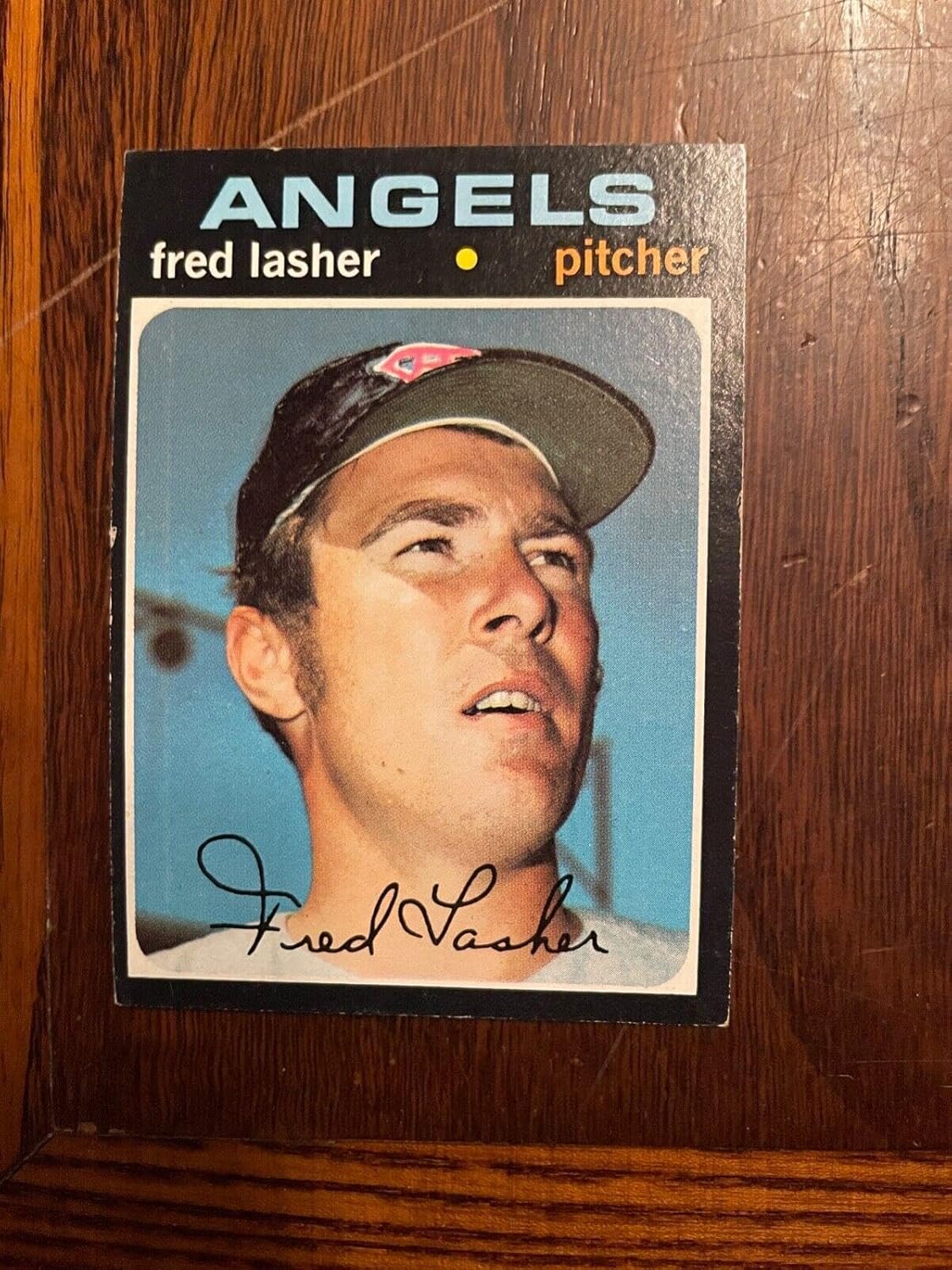 1971 Topps #707 Fred Lasher California Angels Hi# Baseball Card Nm+ - Slabbed Baseball Cards