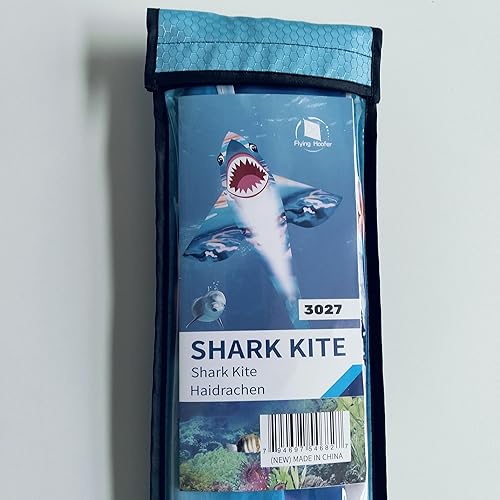 Miniatura 9 de Large Shark Kite for Kids and Adults - Easy to Fly Single Line Kite with 300ft String Handle, Perfect for Beach Trips and Outdoor Games.
