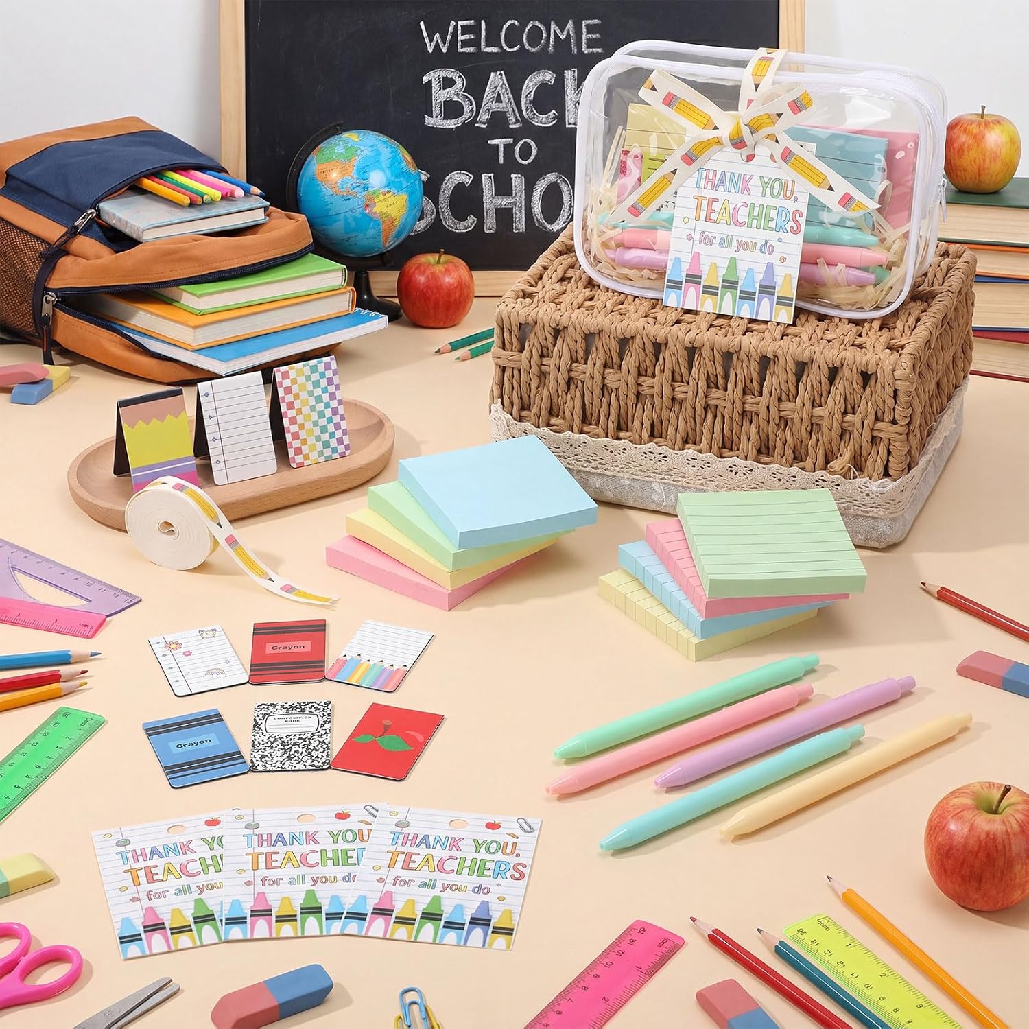 Pasimy 4 Sets/57 Pcs Back to School Teacher Appreciation Gifts Bulk image 5