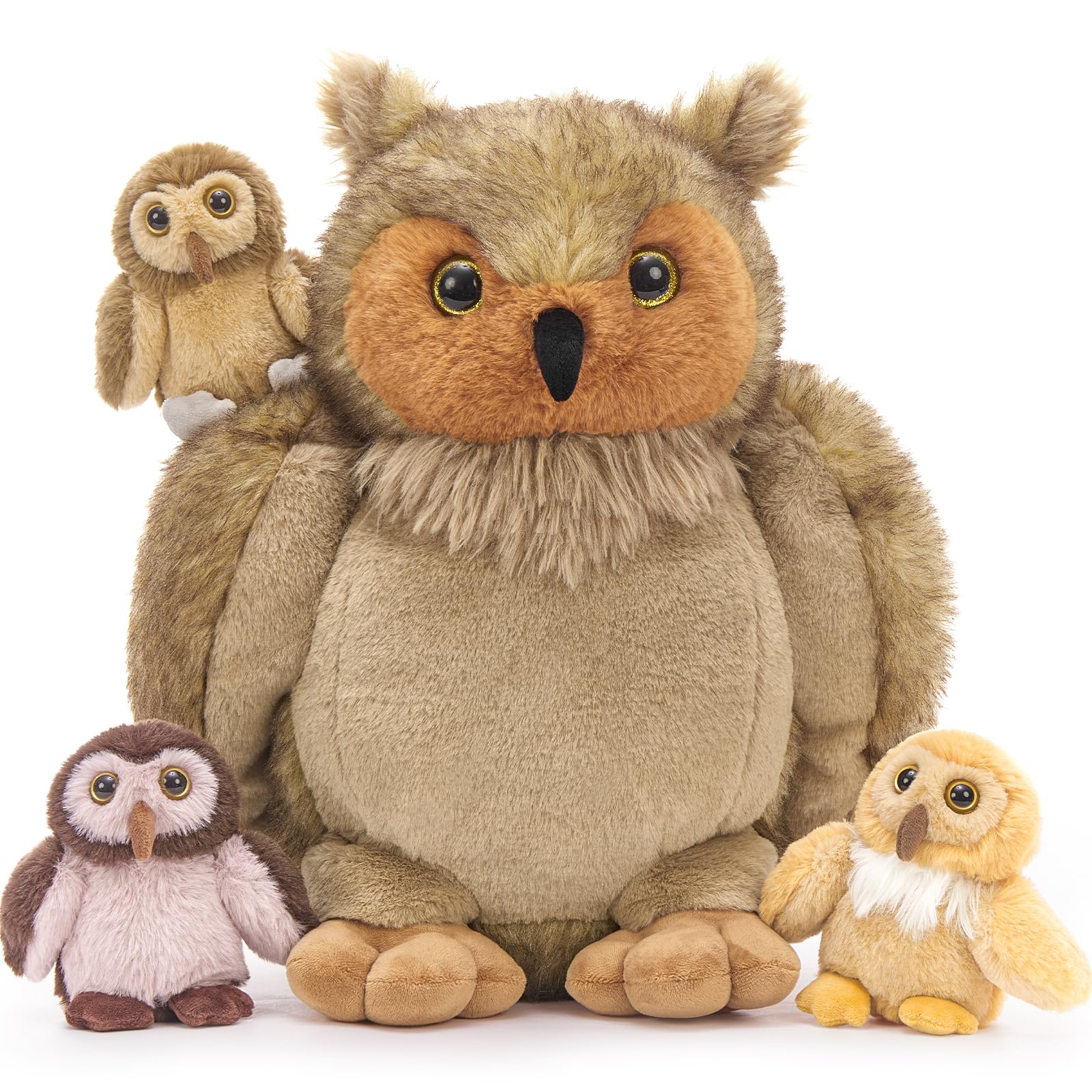 LUKlUP Peluche Gufo 30 Cm | Ispirato A 99 Notti Nella Foresta, Morbido, Perfetto Per Collezionisti E Regali