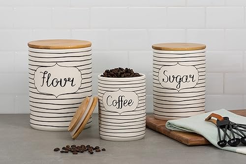 Vista 76 de 10 Strawberry Street Juego de recipientes de cocina con relieve de diamante, juego de 3, azul diamante Diamante azul