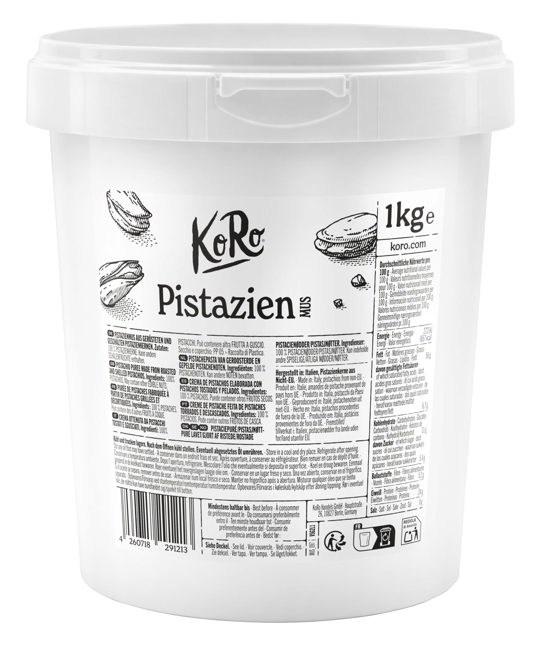 Cremas de pistachos 1KG
