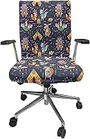 Vista 95 de Ambesonne Funda para silla de oficina en acuarela, selvas exóticas de Hawái, inspiradas en hojas verdes frescas y plantas tropicales, funda