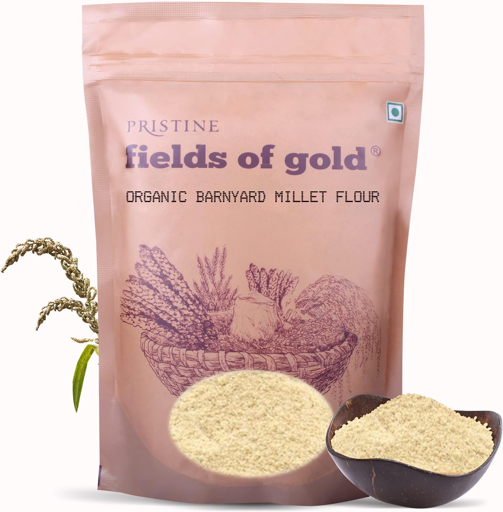 PRISTINE Fields of Gold Organic Barnyard Millet Flour, 500 g