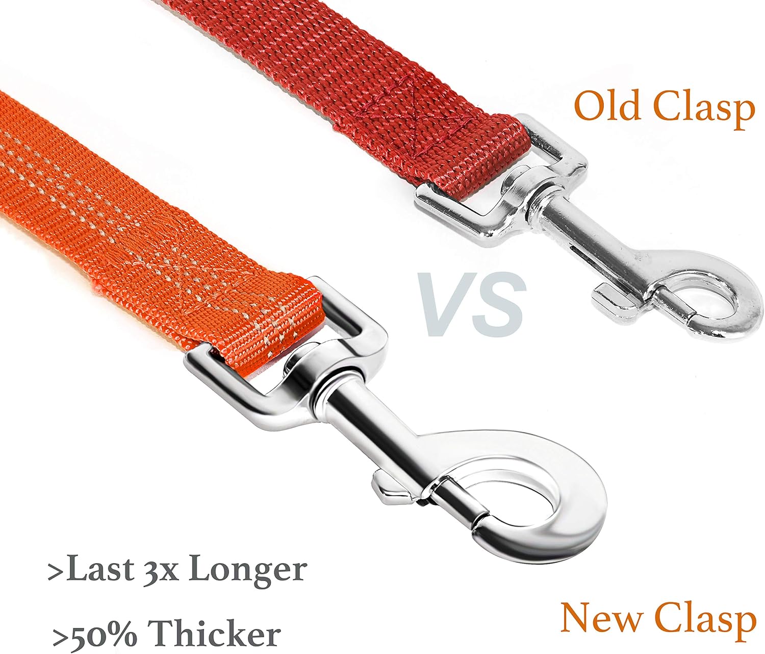 iYoPets Dog Leash and Collar Set with ( 25FT / 15FT / 10FT / 6FT / 5FT / 4FT) 6 Leash Length Choices and 4 Collar Neck Size Choices for X-Small Small Medium and Large Dogs