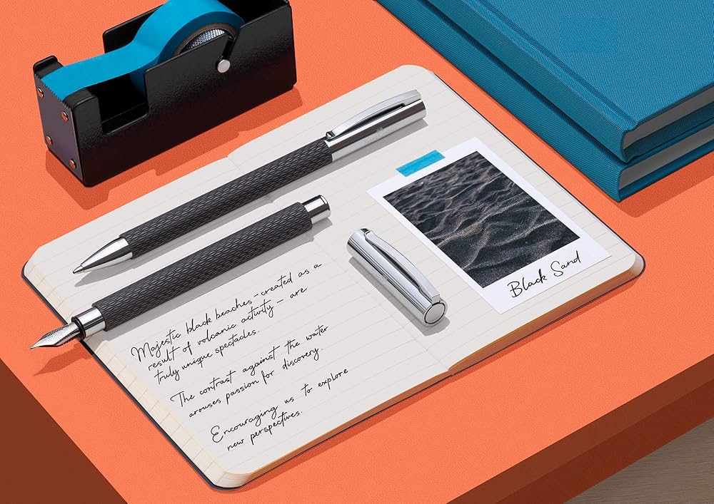 【期間限定】ファーバーカステル万年筆アンビションオプアート*ブラックアート ファーバーカステル（Faber Castell） 万年筆アンビション