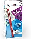 Paper Mate Flair Felt Tip Pens, Medium Point (0.7mm), Red Ink, 12 Count - Teacher Supplies, Arts & Crafts