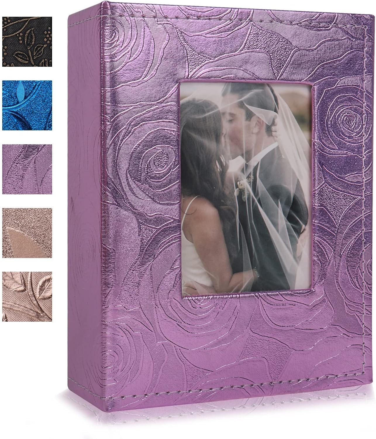 RECUTMS Photo Albums 6x4 100 Pockets Photos Capacity Premium Leather Cover 6x4 Photo Album