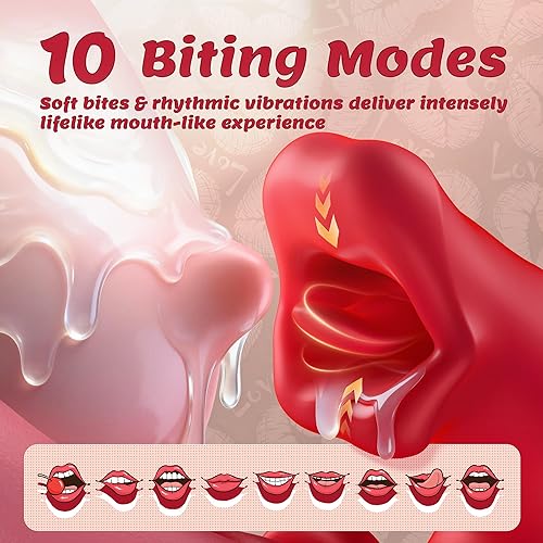 Miniatura 2 de Vibrador para mujer, vibrador 3 en 1 para punto G con 10 modos de vibración, aleteo y sujeción, vibrador de lengua para adultos, juguetes