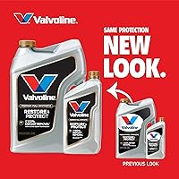 Vista 4 de Valvoline Restore & Protect Aceite de motor sintético 5W-30 de 5 cuartos de galón, caja de 3
