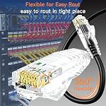 Cat6 Ethernet Patch Cable 6 ft (10 Pack), Cat6 Patch Cable for Data Centers, Cat 6 Patch Cable 10G, Network Patch Cables for Home and Enterprise Network -Black