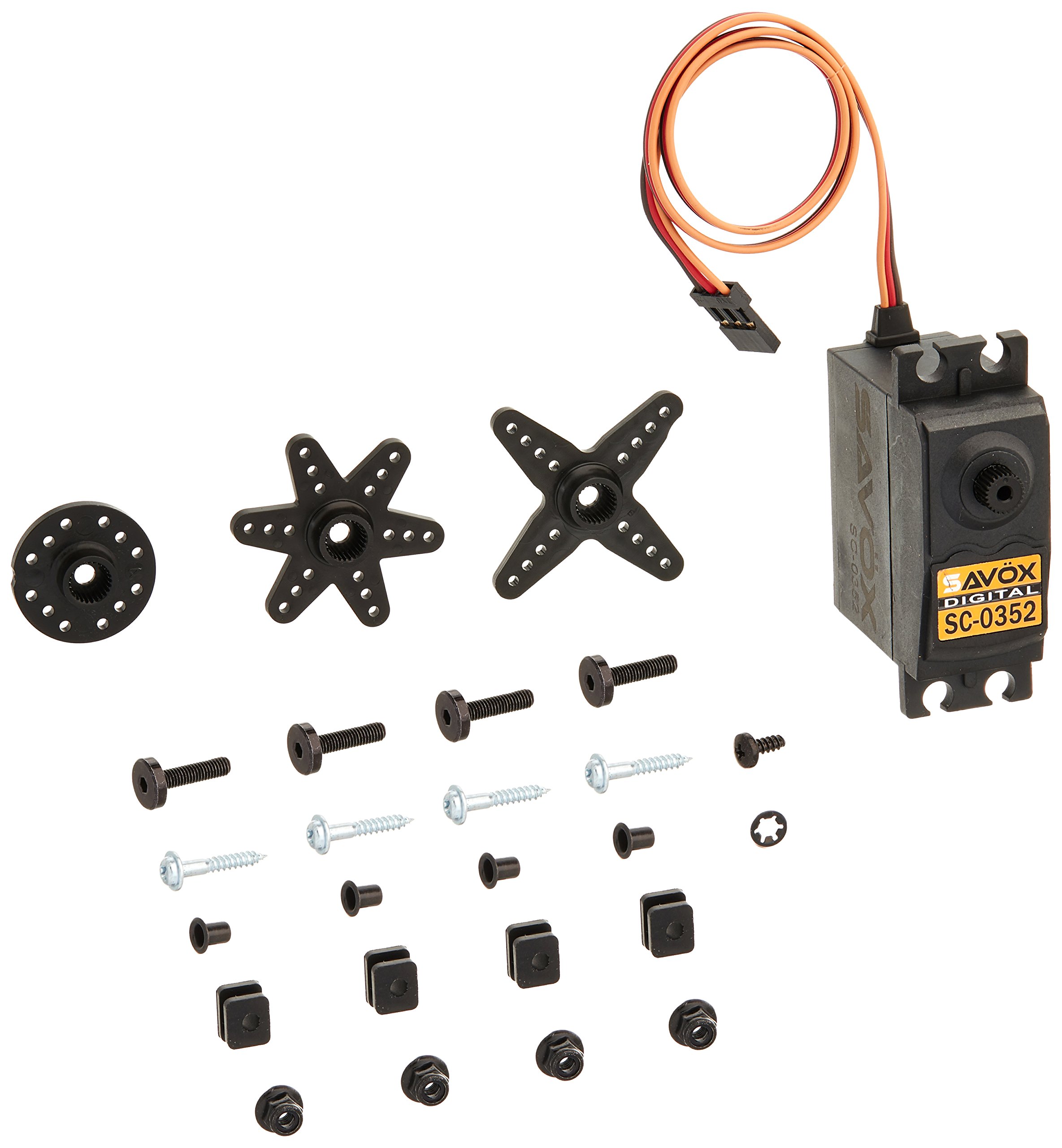 Savox SAVSC0352 SC-0352 Industrial Plastic Gear (-) Standard Size Digital Servo, (0.11,90.3)