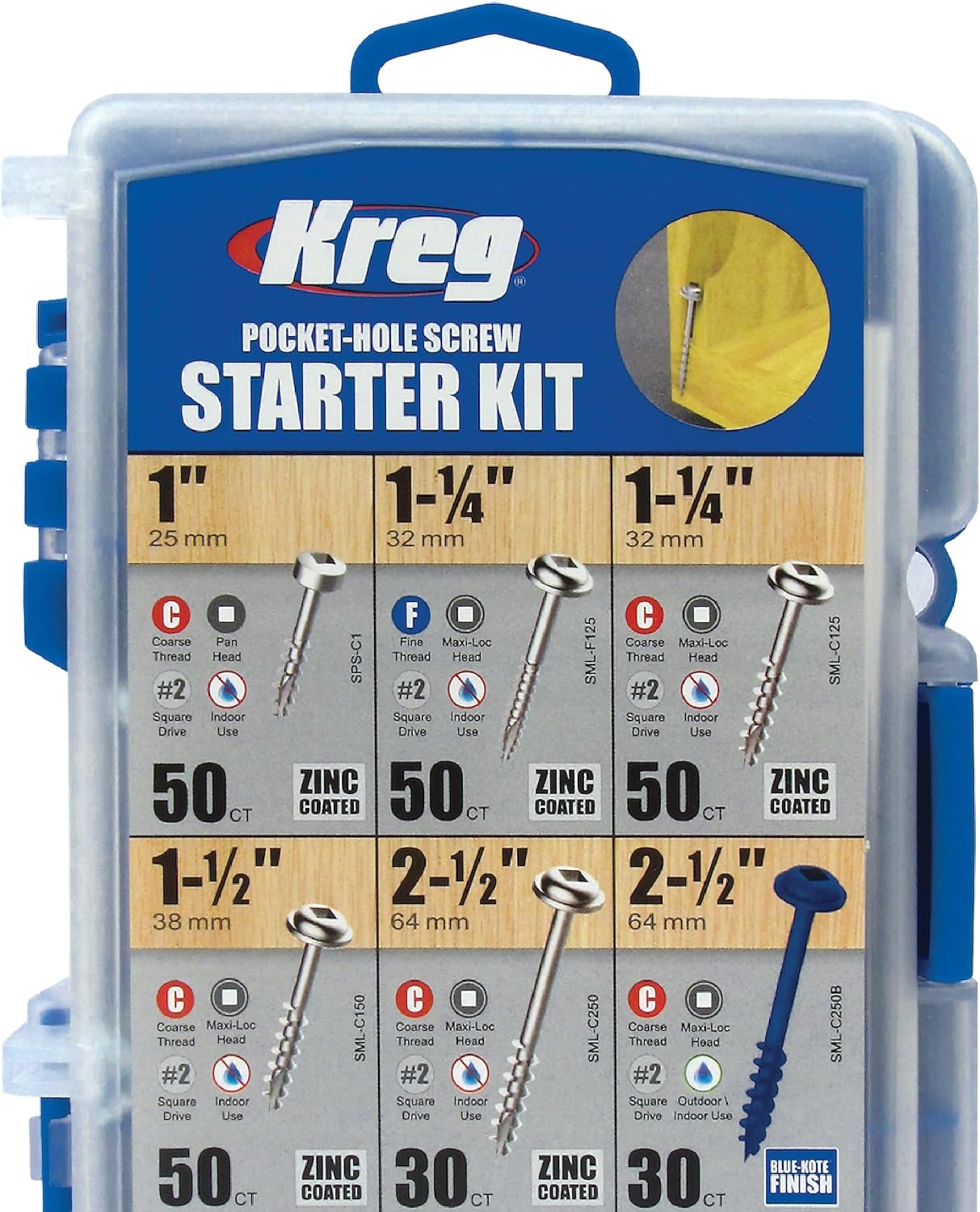 Kreg SK04 Pocket-Hole Screw Starter Kit