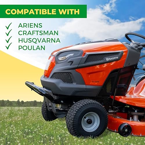 Miniatura 5 de Paquete de 2 polea loca plana de repuesto exacto de 3 12 pulgadas negro - Número de pieza OEM 194327 y 532-194327 - Compatible con Ariens Craftsman