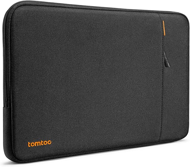 tomtoc 360 Protective Laptop Sleeve for 14-inch MacBook Pro M2 M1 Pro/Max A2779/A2442 2023/2021, 13-inch New MacBook Air M2/A2681 2022 with Hard Shell Case, Water-Resistant Case Bag Accessory Pocket