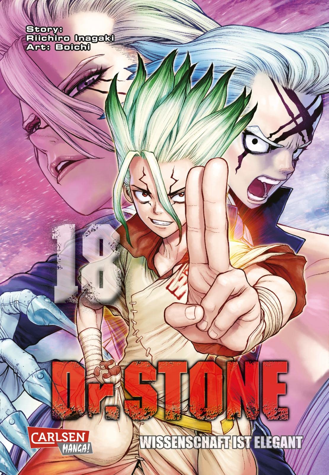 Amazon | Dr. Stone 18: Verrueckte Abenteuer, Action und
