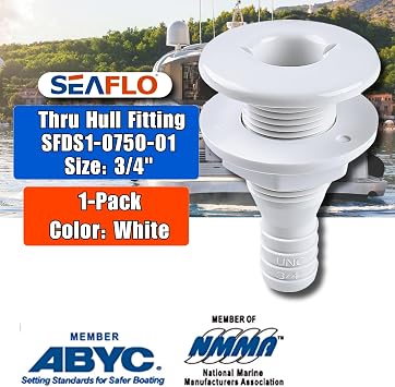 SEAFLO Thru Hull Fittings (3/4)