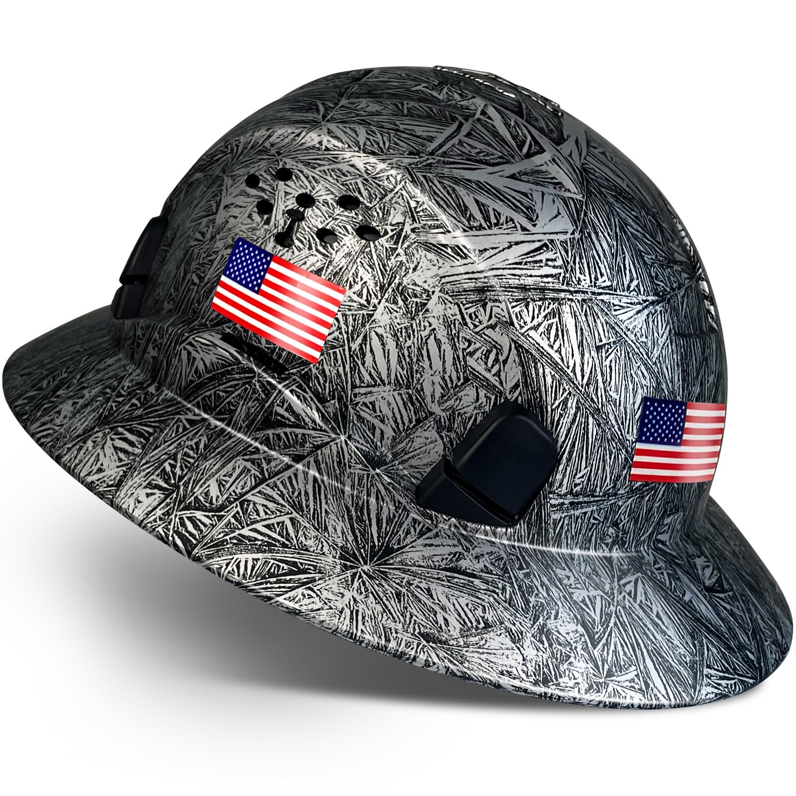 SAFEBUILDER Full Brim Hard Hats Construction Hardhats Safety Helmet Vented Adjustable Lightweight Sunshade Work Caps Industrial Head Protection ANSI Approved