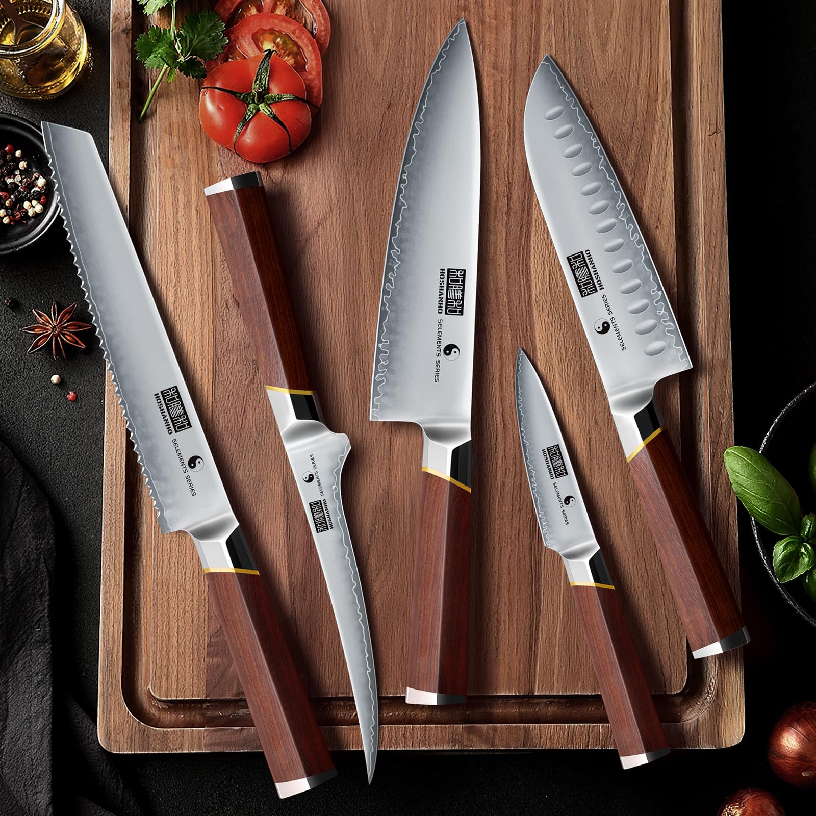 HOSHANHO 5-Piece Knife Set - Razor Sharp Kitchen Knives -7 HOSHANHO 5-Piece Knife Set - Razor Sharp Kitchen Knives -7