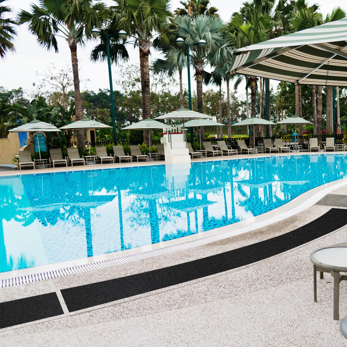 Heavy Duty Anti Slip Traction Tape 6" x 20 FT Black, Waterproof Abrasive Grip Tape, Non Skid Safety Tape for Stairs Garage Workshop Floor, Also for Skateboard - Image 7