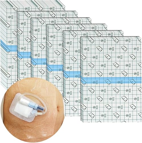 Protector de vendaje de ducha impermeable paquete de 50, cubierta de ducha de catéter de diálisis de 6 x 8 pulgadas, para heridas PD de diálisis