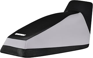 Enjoy Mfg Seat Cover - Compatible with Arctic Cat 2020-2022 Riot 6000 2021-2024 Blast 4000 Snowmobile Black Bottom and top #420 (Black & Silver Sides/Black top Standard)