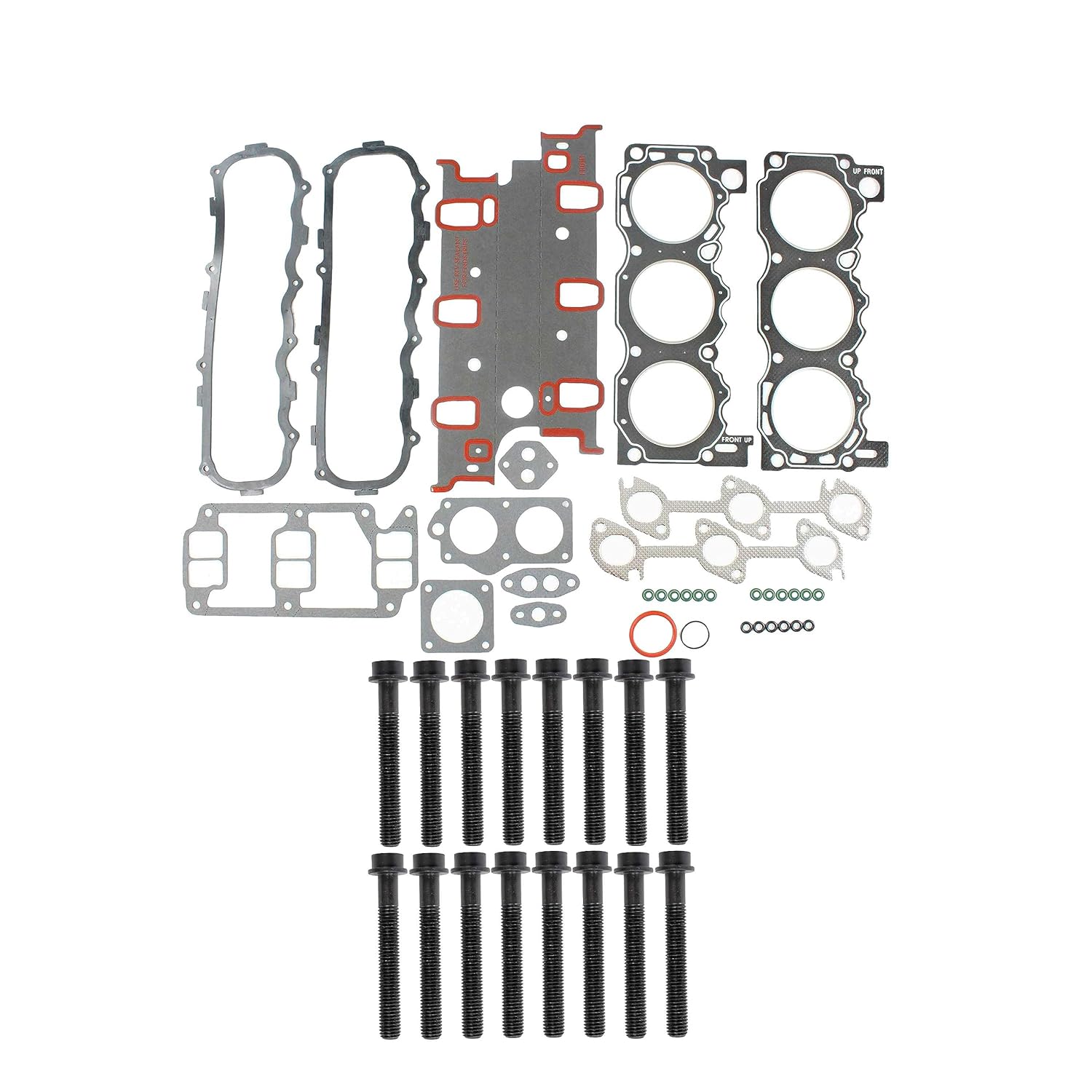 DNJ HGB421 Cylinder Head Gasket Set with Head Bolt Kit for 1986-1992 Ford Bronco II Ranger 2.9L V6 12V OHV 177cid