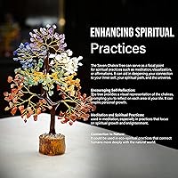 Vista 152 de Rose Quartz Gemstone Tree of LifeNatural Reiki Crystals Gemstone Chakra Tree for Positive Energy, Geode Agate Slice Base, Feng Shui Decor, Good