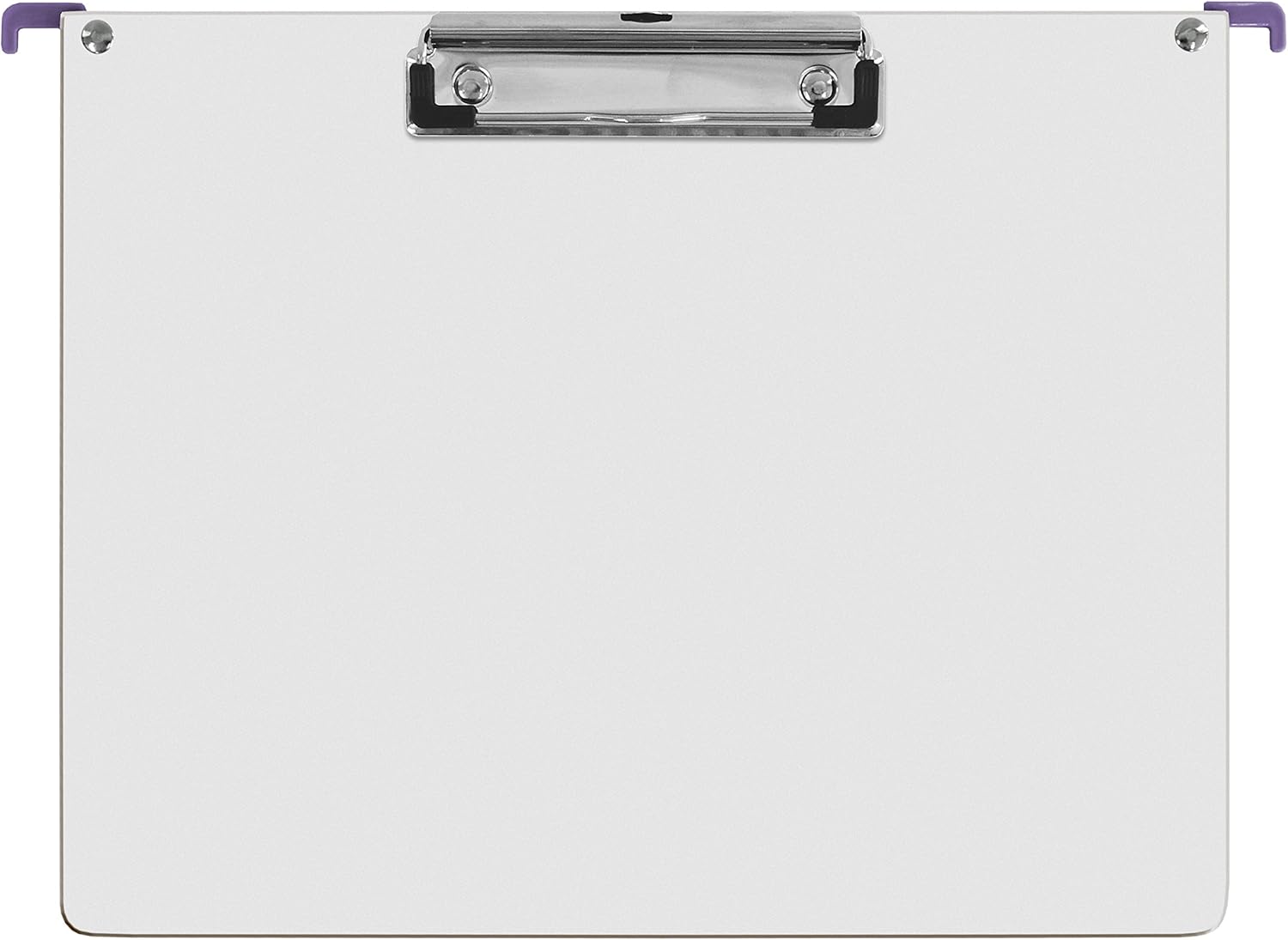 Acrimet ハンギング ファイル フォルダ クリップ ボード (ハードボード) (サイズ) (文字パープルハンガー) パック 6