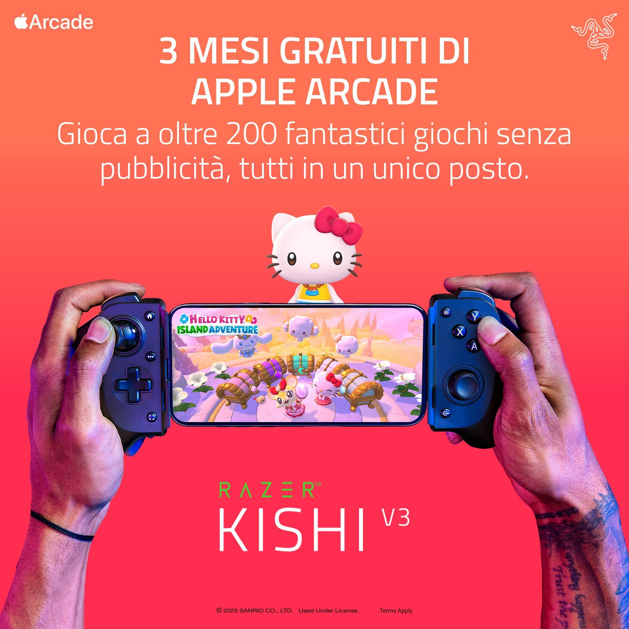 Razer Kishi V3 USB-C Gaming Controller Black - Dettaglio