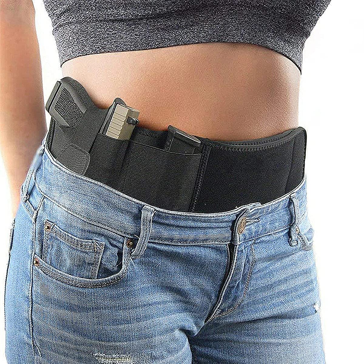 Belly Band Gun Holster for Men and Women,Tactical Gun Holster Universal