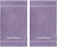 Vista 104 de Personalized Passion Juego de 2 toallas con texto bordado personalizado, 16 x 27 pulgadas, altamente absorbentes y súper suaves, toallas de mano