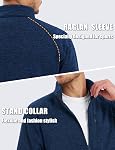 TACVASEN Hommes Vestes en polaire Full Zip Up Veste légère Casual Soft Hiking Sweaters Hiver Manteaux chauds avec poches