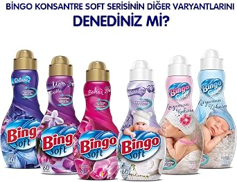 Bingo Soft Concentrated Laundry Softener, Lovely, 1440 Ml