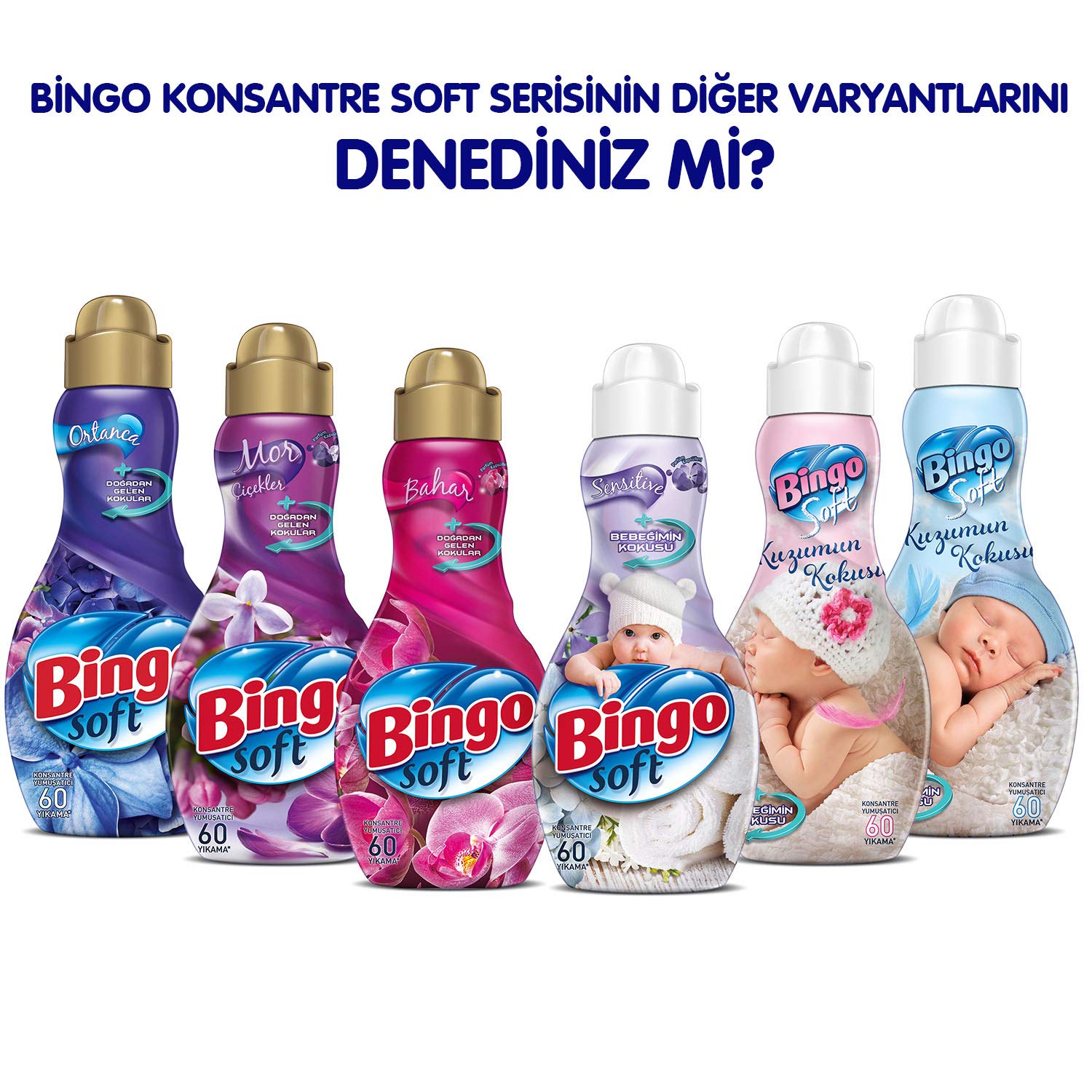 Bingo Soft Konsantre Çamaşır Yumuşatıcısı, Lovely, 1440 Ml
