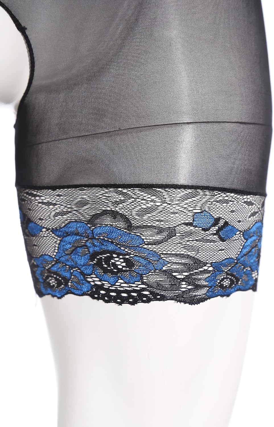 Alvivi Men's High Waist Sheer Mesh Flora Lace Briefs Lingerie Transvestite Ultra Thin Panties